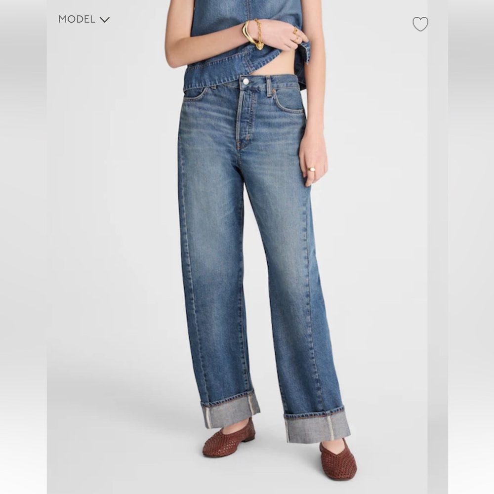 Madewell Pieced Barrel Leg Jeans - Picture 2 of 4